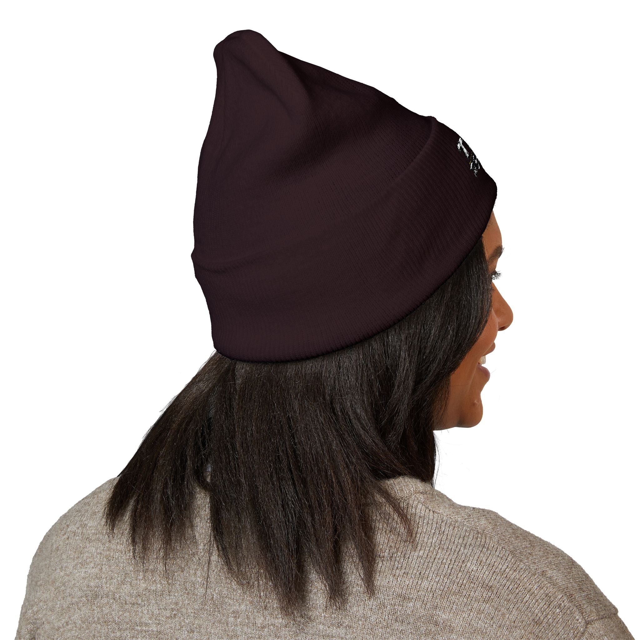 Embroidered 'TBHID' Classic Cuffed Beanie — Cozy Winter Knit Hat
