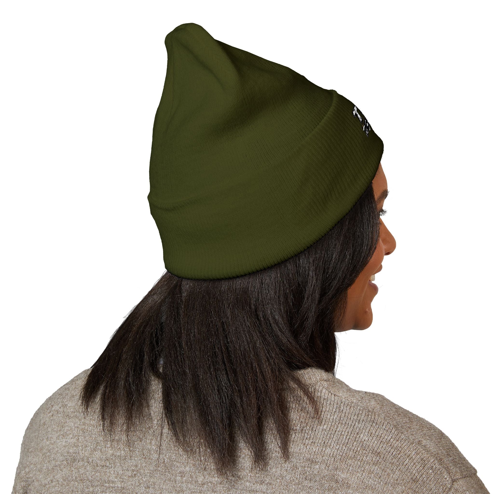 Embroidered 'TBHID' Classic Cuffed Beanie — Cozy Winter Knit Hat