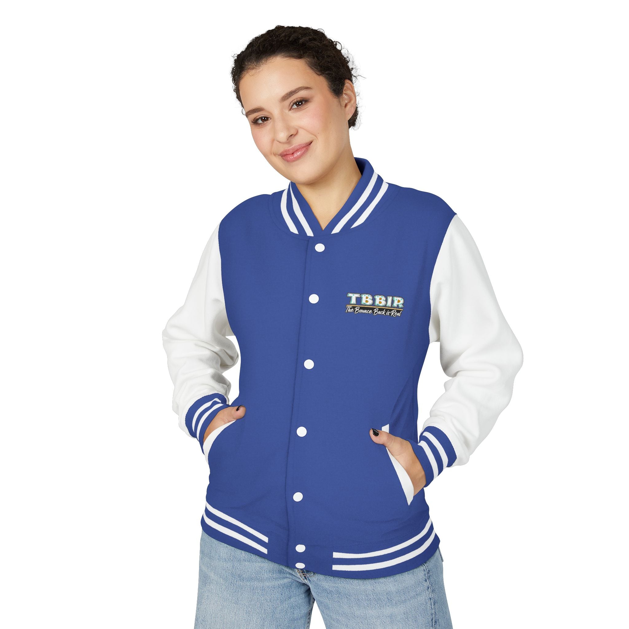Letterman Jacket - TBBJR Retro Script Embroidered Varsity Jacket