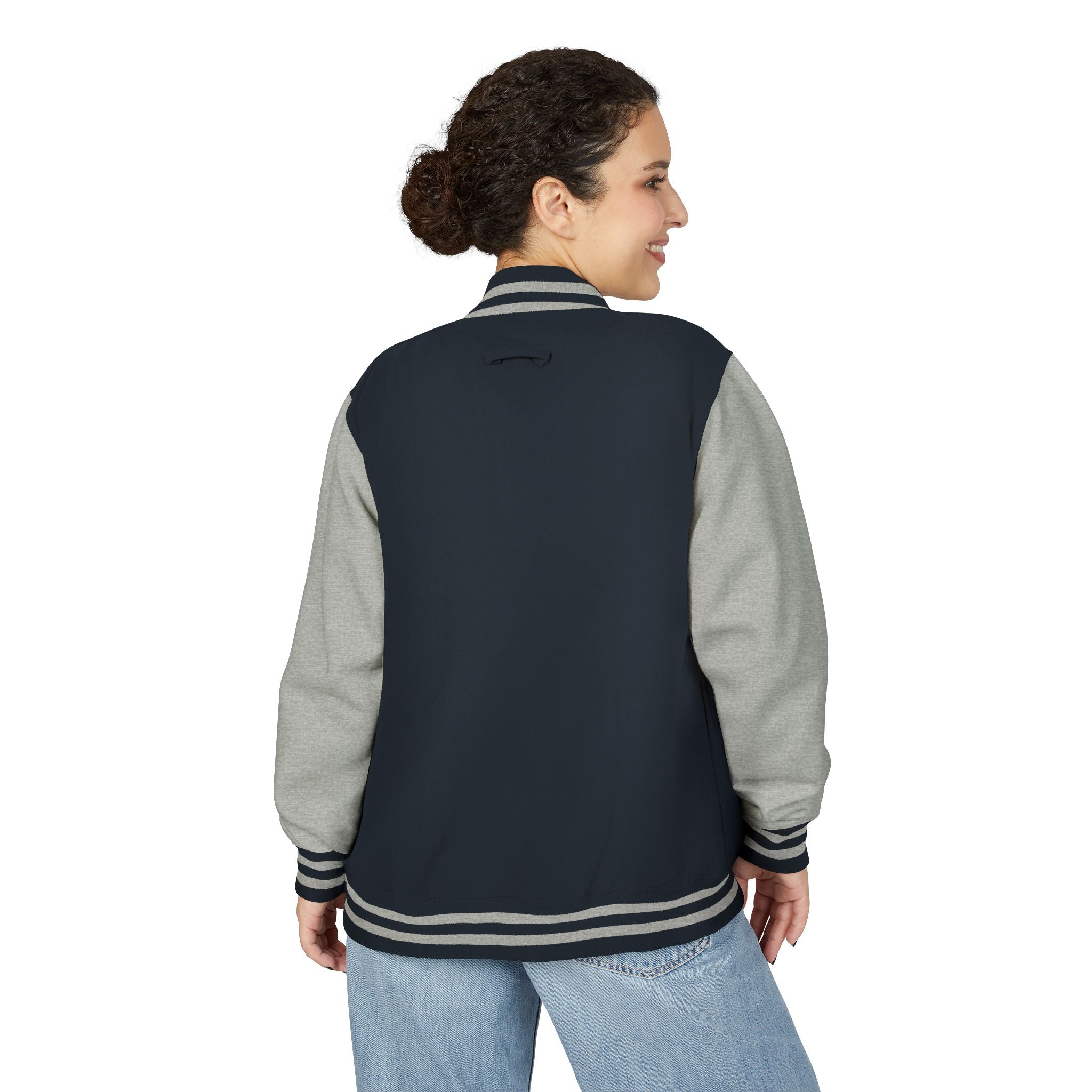 Letterman Jacket - TBBJR Retro Script Embroidered Varsity Jacket