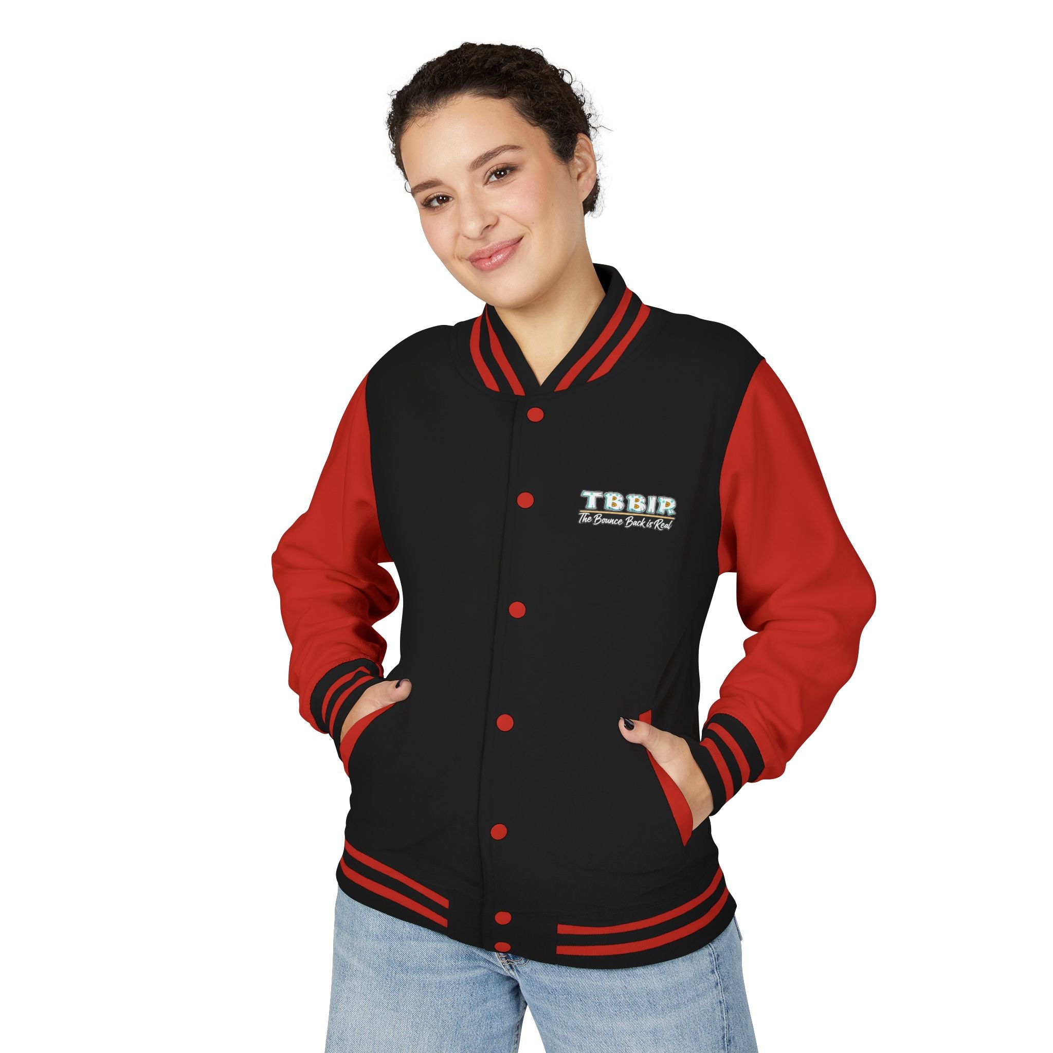 Letterman Jacket - TBBJR Retro Script Embroidered Varsity Jacket