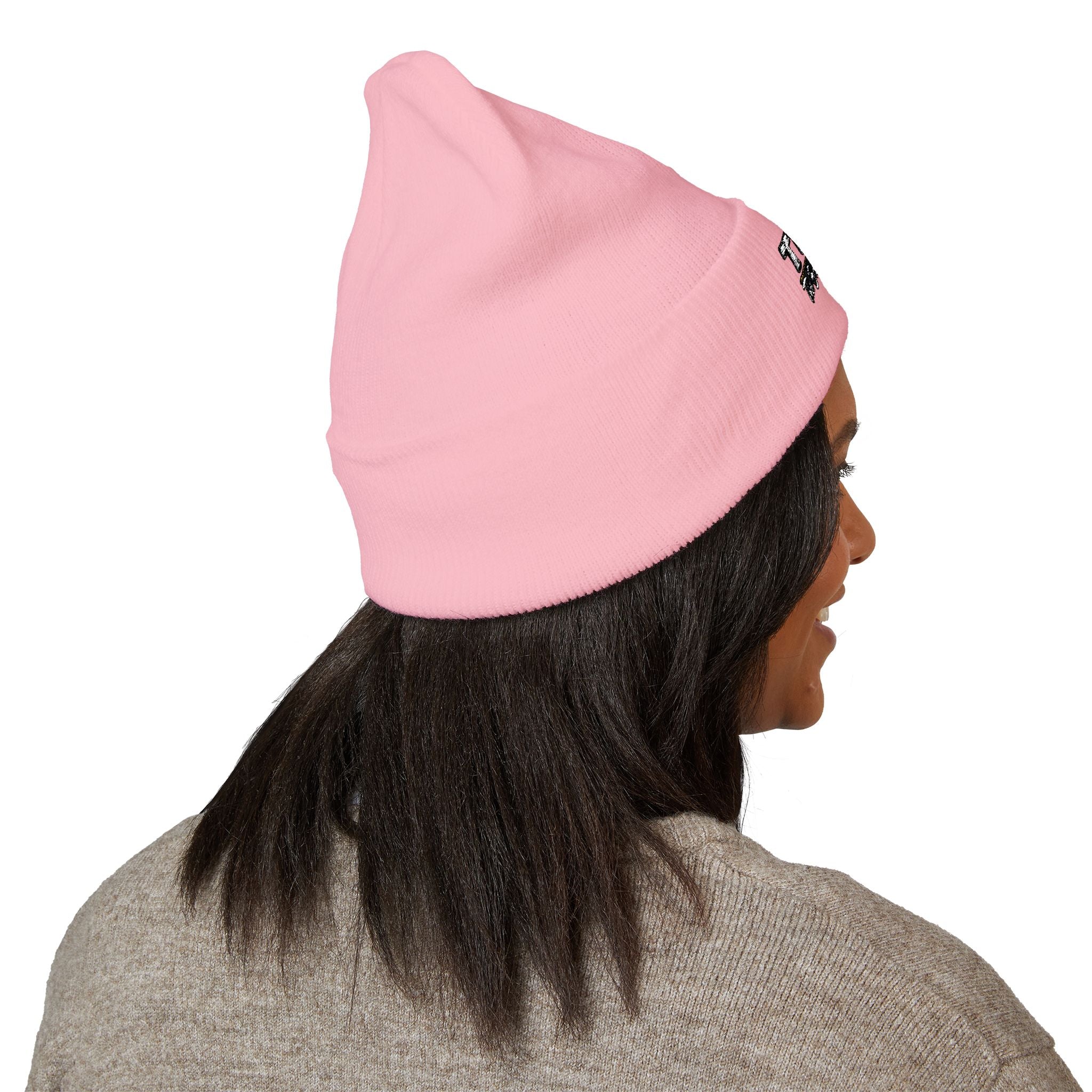 Embroidered 'TBHID' Classic Cuffed Beanie — Cozy Winter Knit Hat