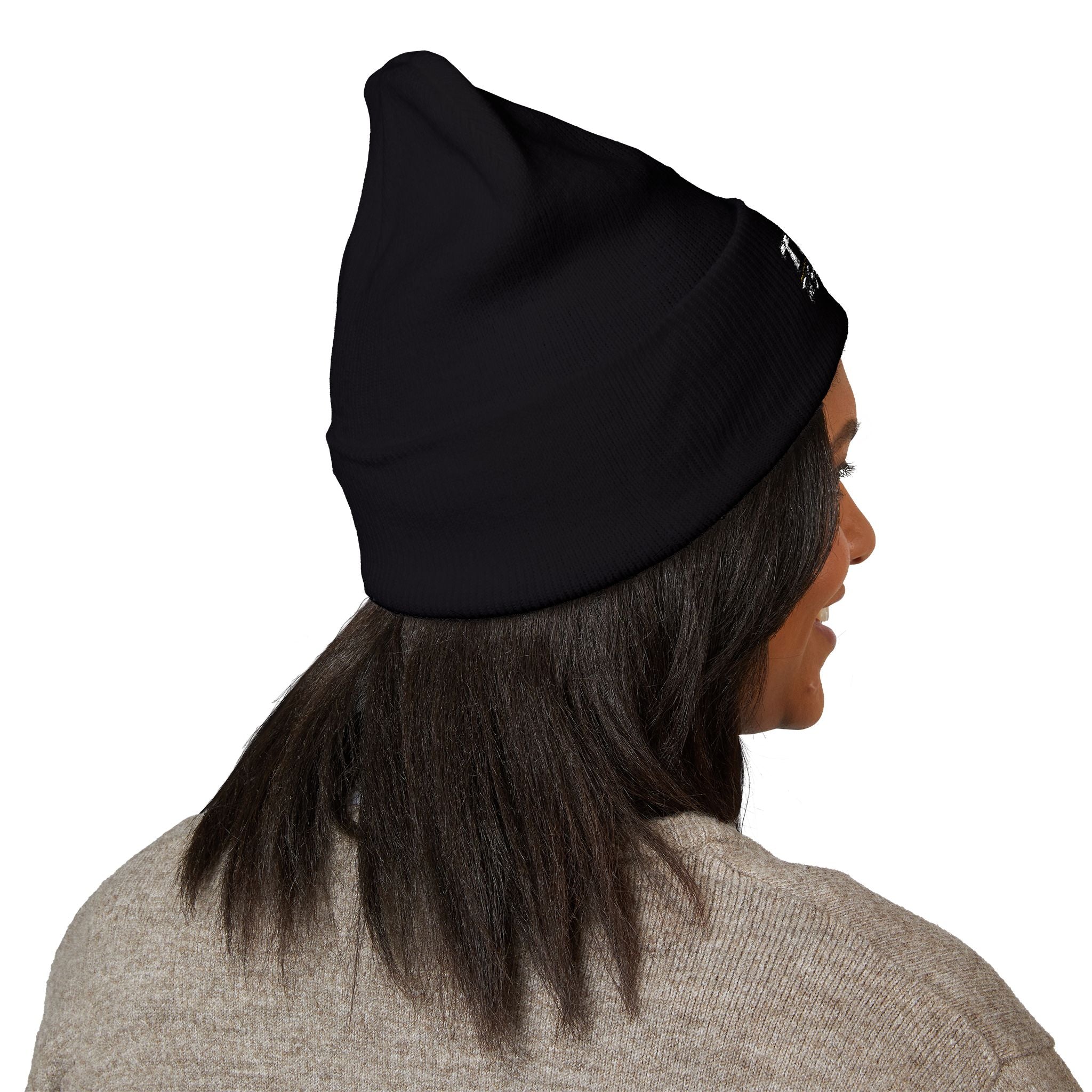 Embroidered 'TBHID' Classic Cuffed Beanie — Cozy Winter Knit Hat