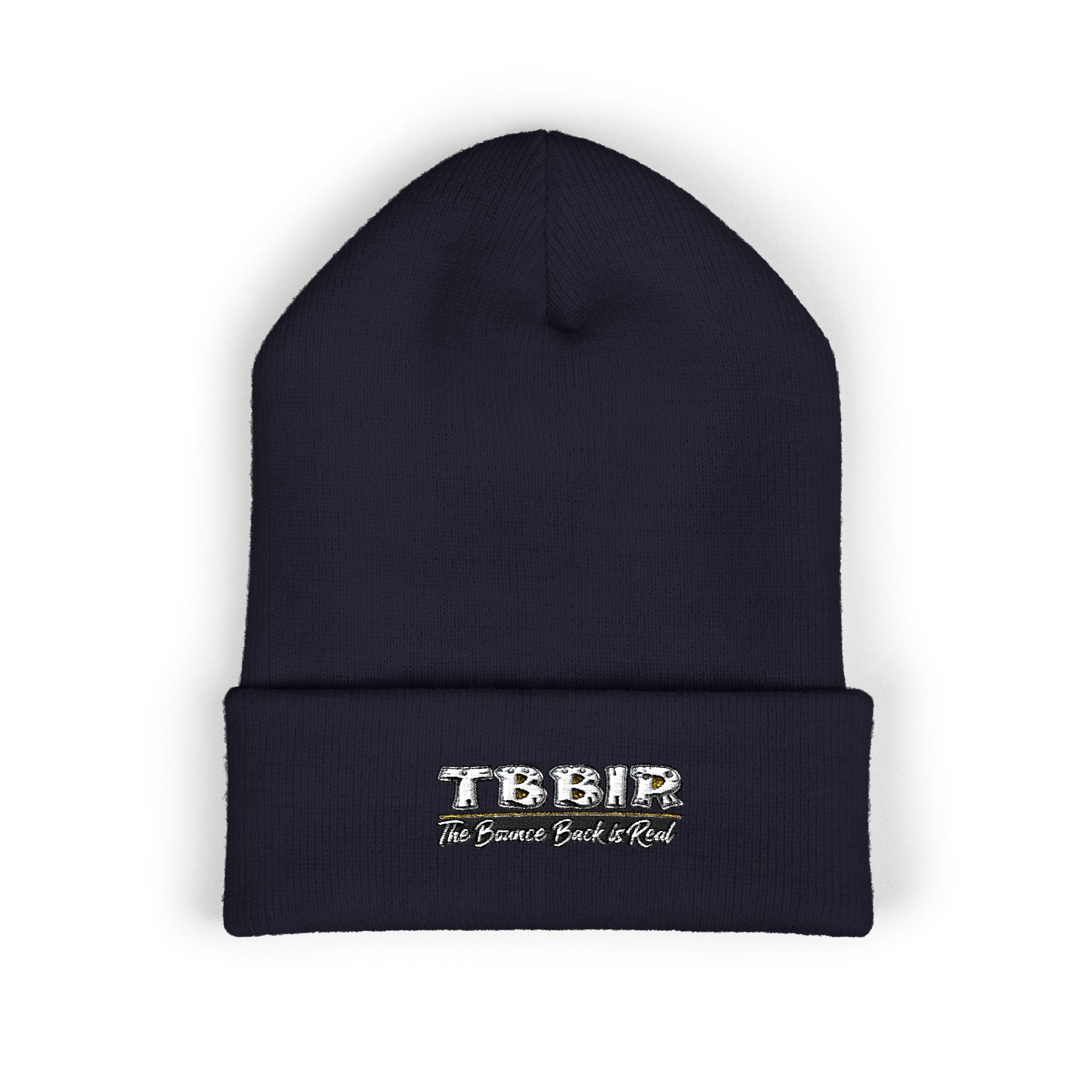 Embroidered 'TBHID' Classic Cuffed Beanie — Cozy Winter Knit Hat