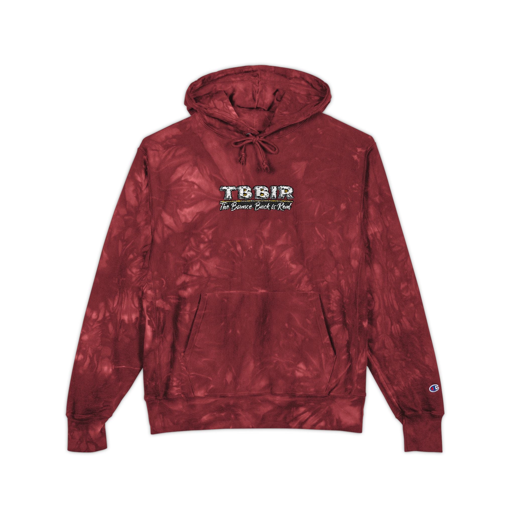 Tie-Dye Hoodie — Embroidered "TRAP" Chest Logo