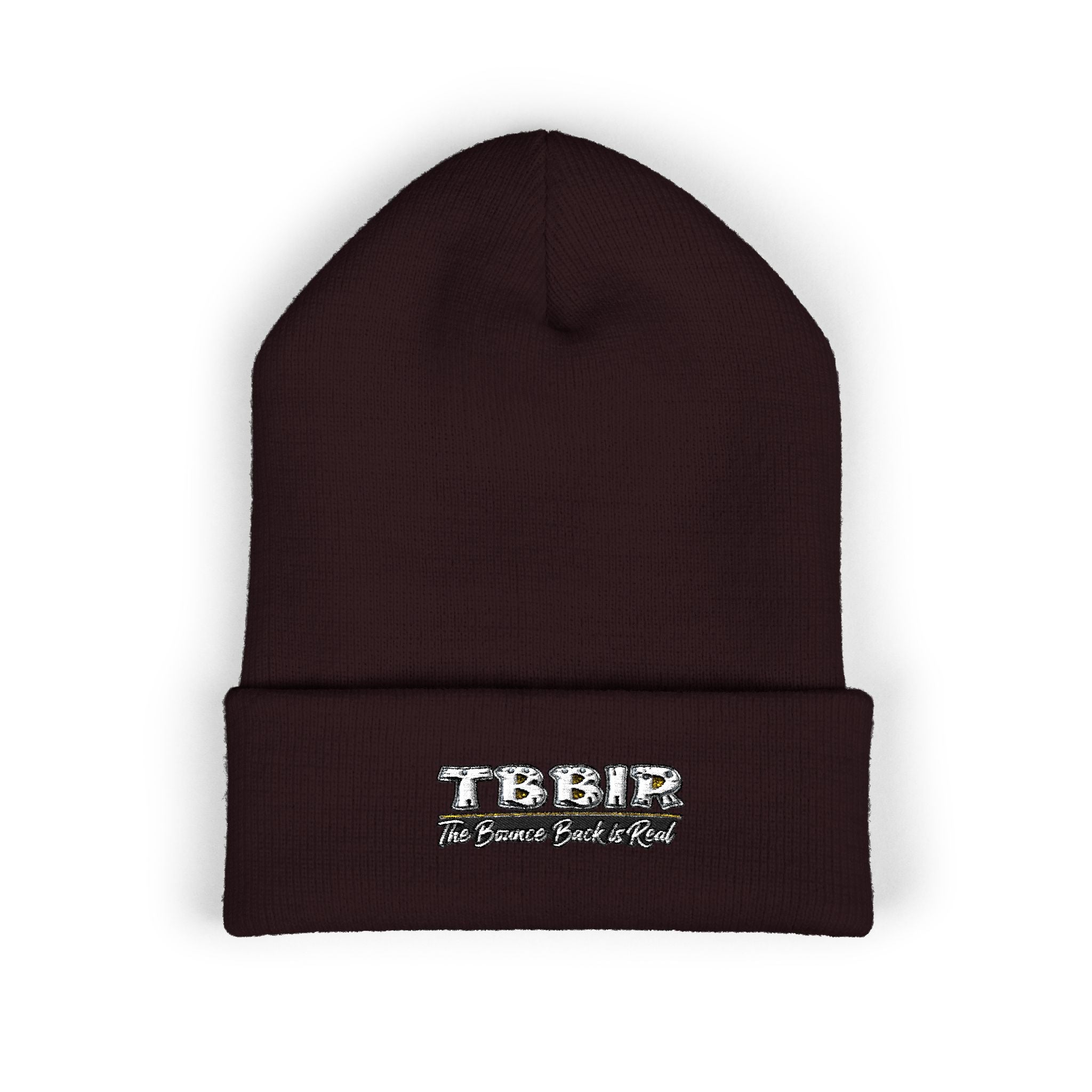 Embroidered 'TBHID' Classic Cuffed Beanie — Cozy Winter Knit Hat