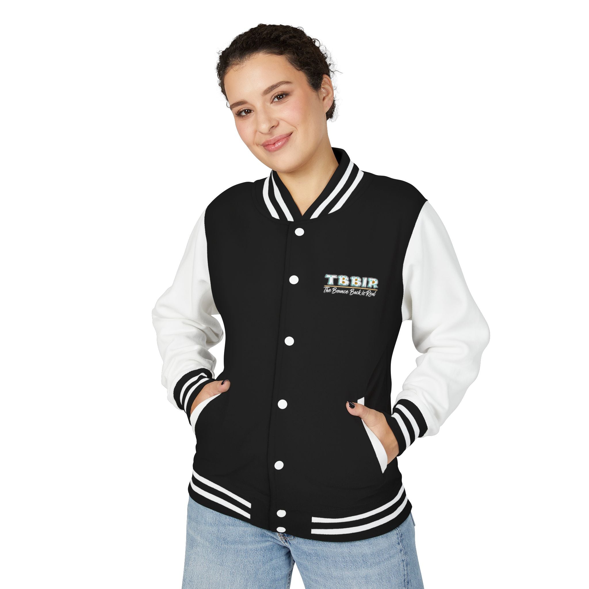 Letterman Jacket - TBBJR Retro Script Embroidered Varsity Jacket