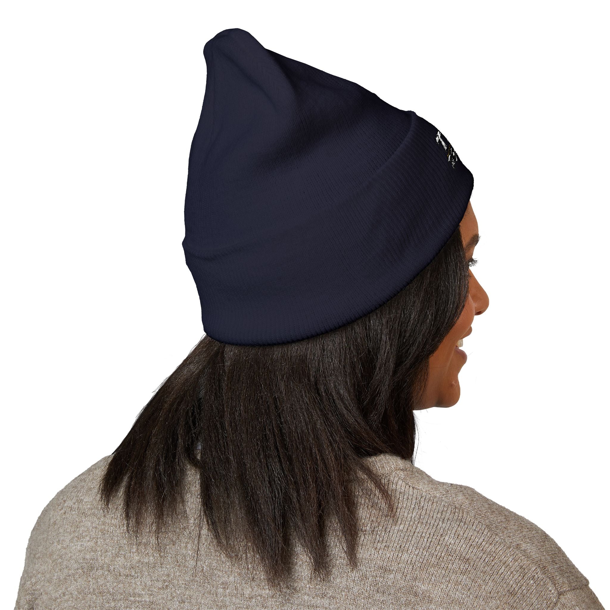 Embroidered 'TBHID' Classic Cuffed Beanie — Cozy Winter Knit Hat