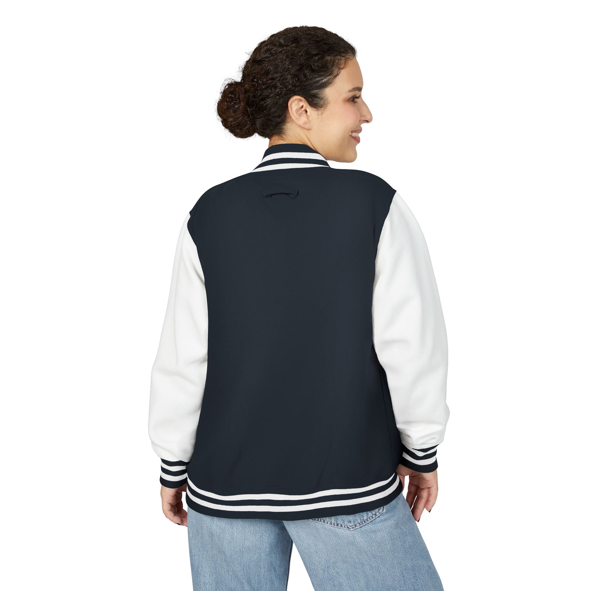 Letterman Jacket - TBBJR Retro Script Embroidered Varsity Jacket