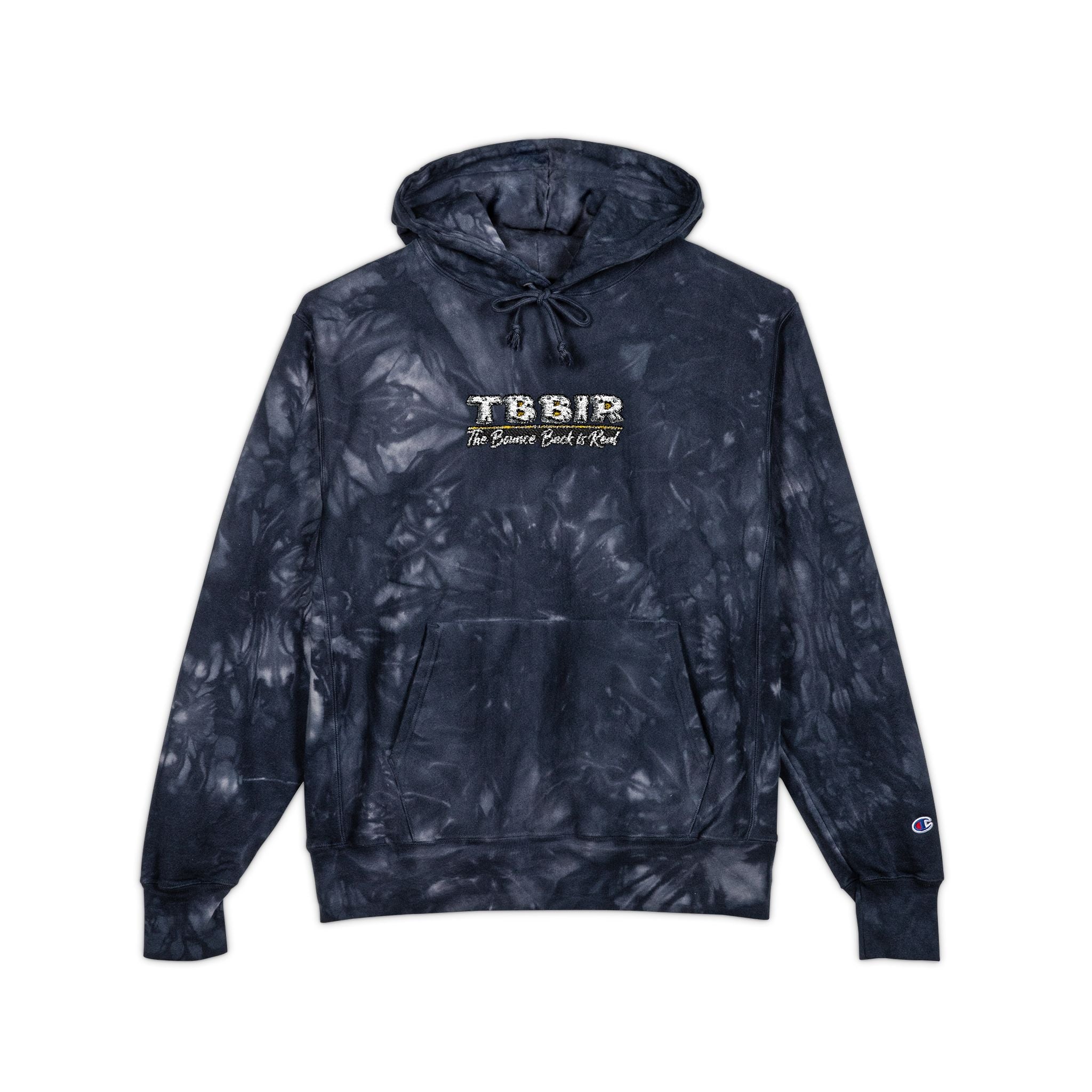 Tie-Dye Hoodie — Embroidered "TRAP" Chest Logo