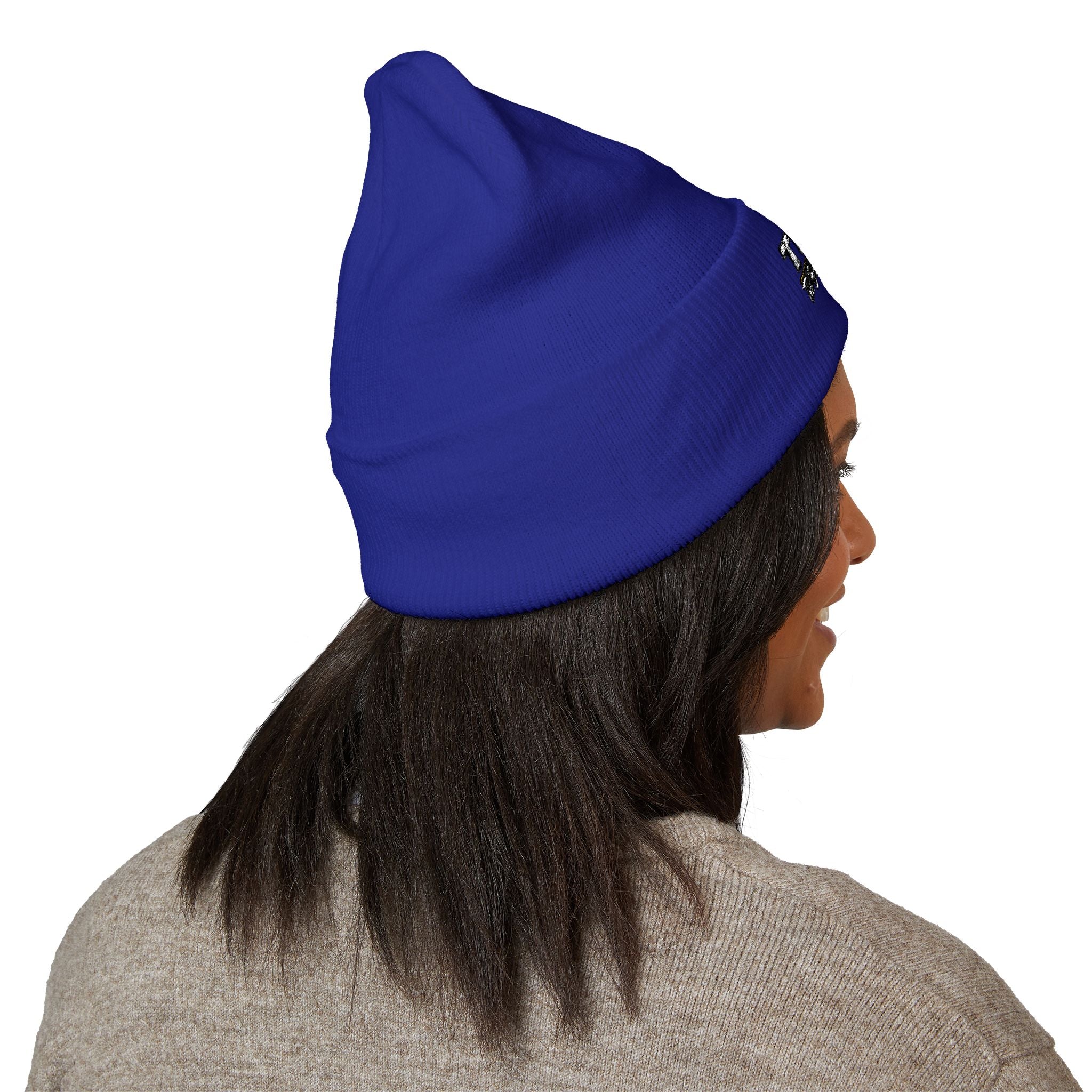 Embroidered 'TBHID' Classic Cuffed Beanie — Cozy Winter Knit Hat