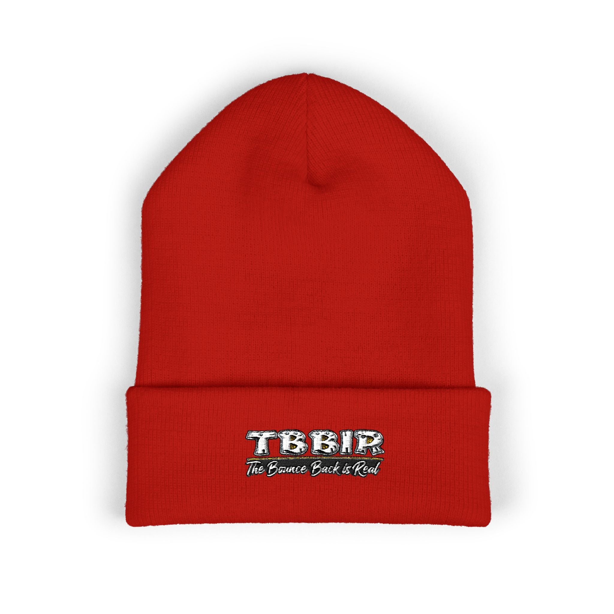 Embroidered 'TBHID' Classic Cuffed Beanie — Cozy Winter Knit Hat