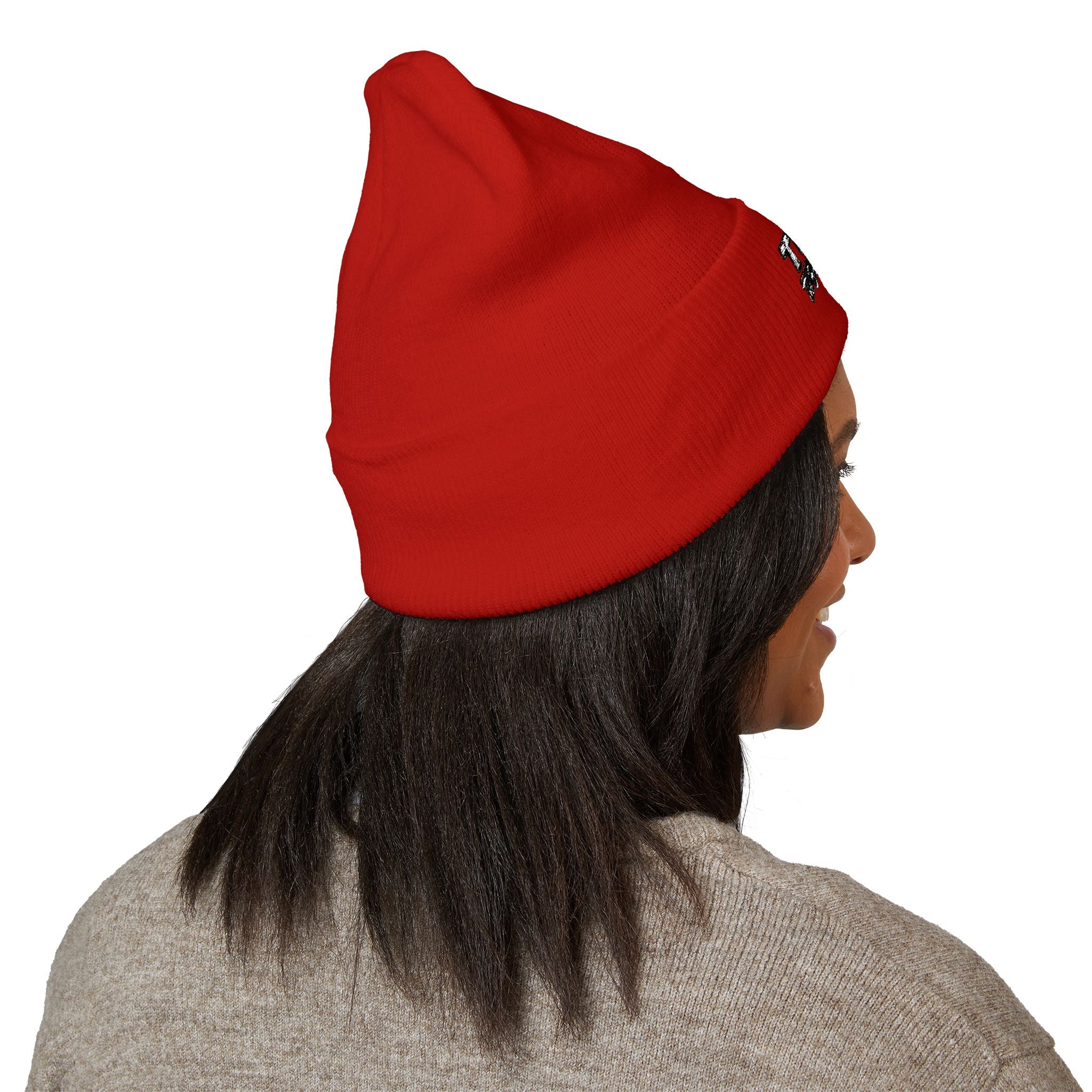 Embroidered 'TBHID' Classic Cuffed Beanie — Cozy Winter Knit Hat